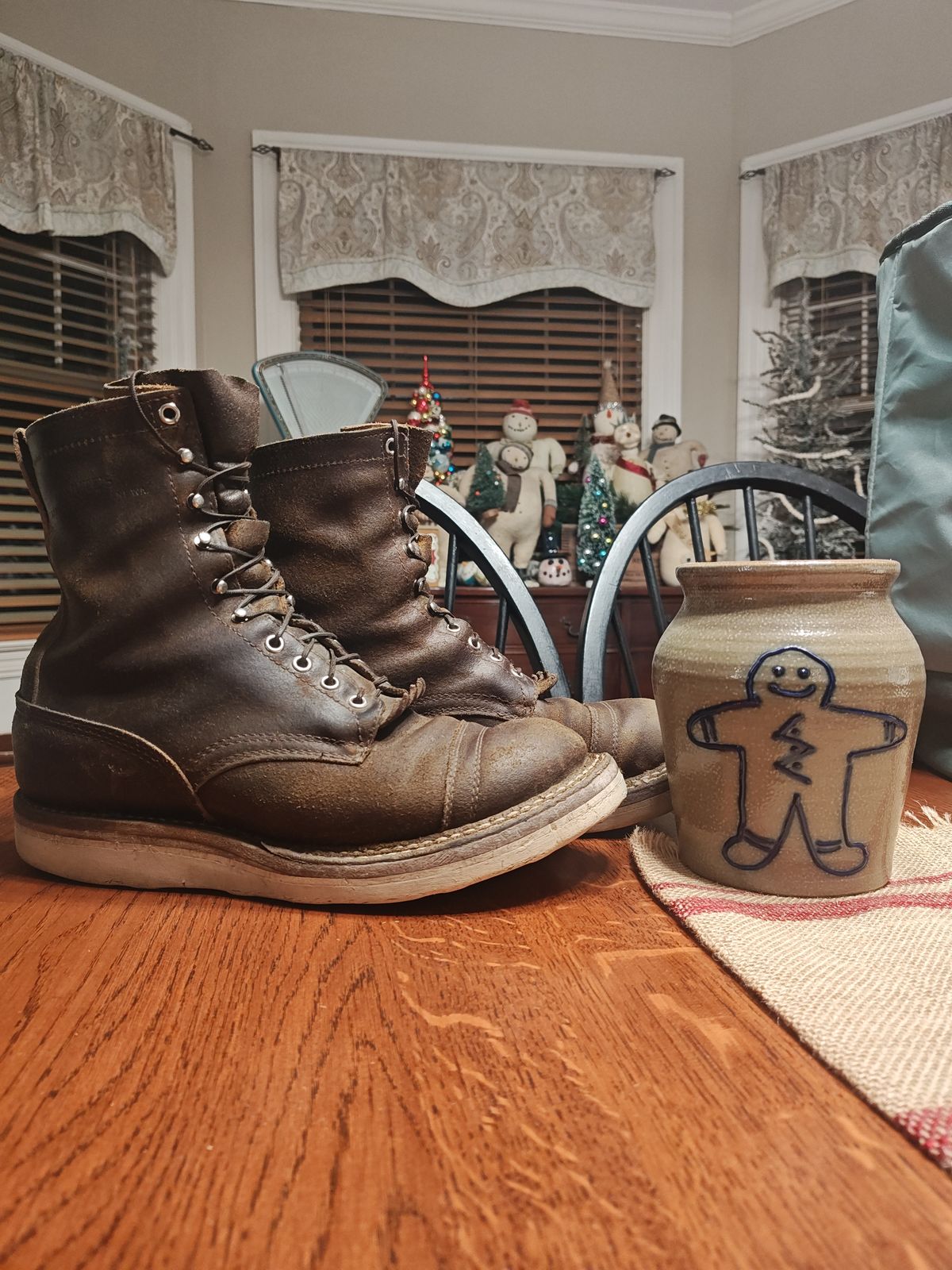 Photo by Spo1800 on December 6, 2025 of the White's Bounty Hunter in Horween Cinnamon Waxed Flesh.