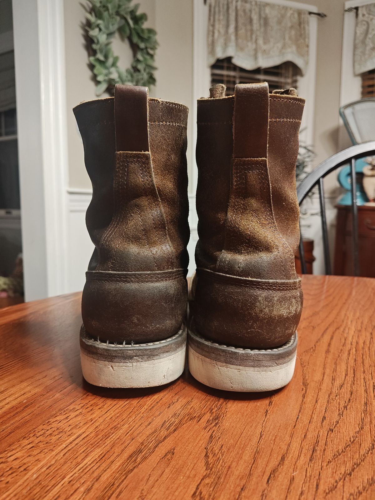 Photo by Spo1800 on December 6, 2025 of the White's Bounty Hunter in Horween Cinnamon Waxed Flesh.