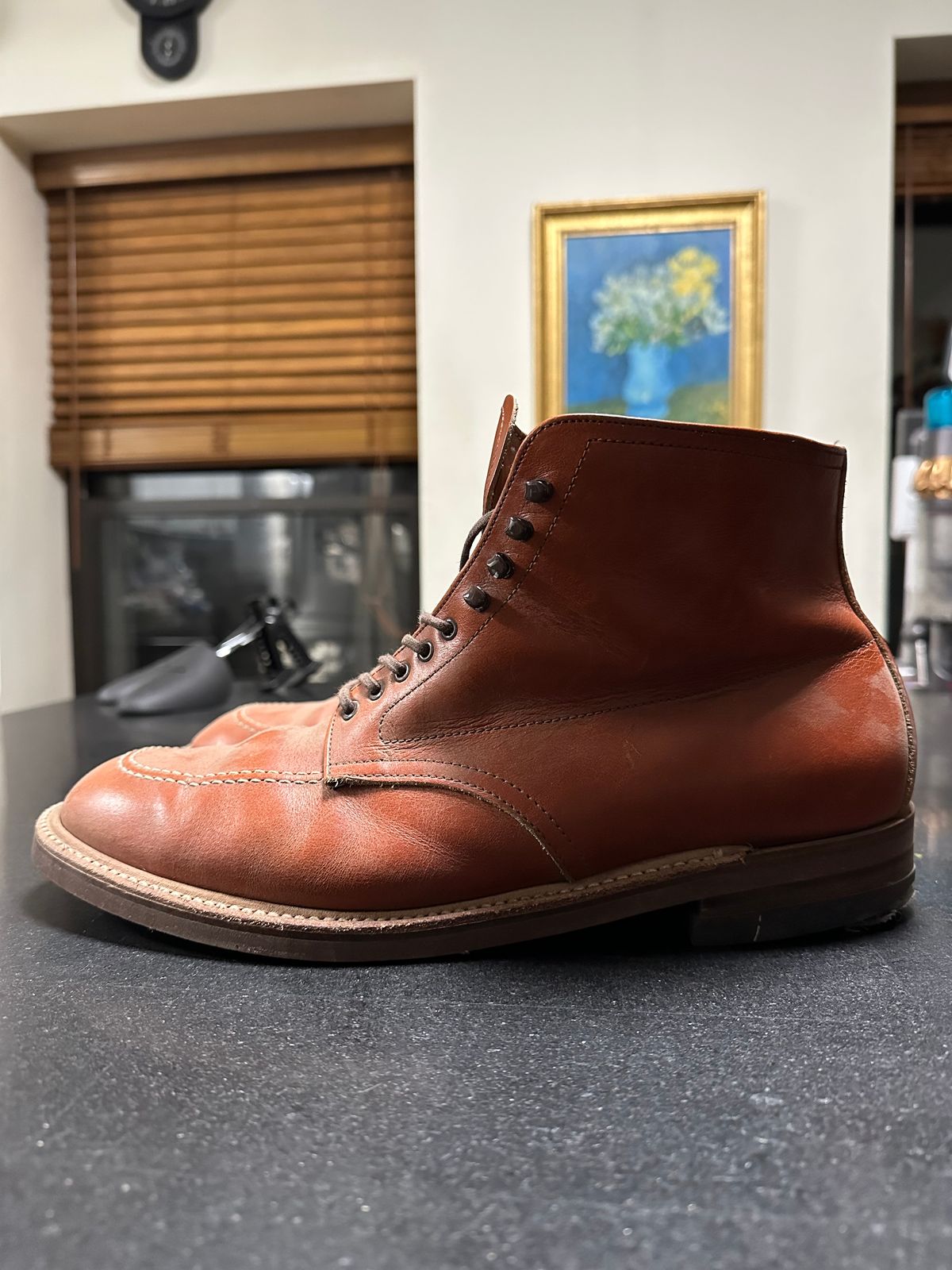 Photo by Rick11 on October 26, 2024 of the Alden Alden 405 in Brown Calfskin.