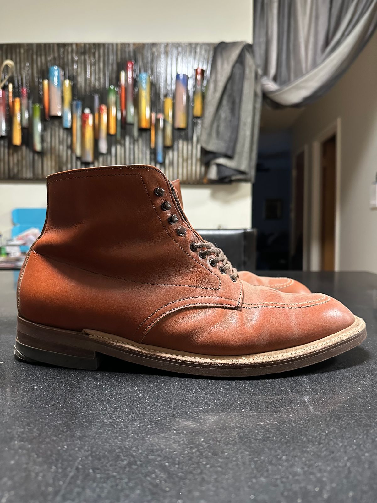 Photo by Rick11 on October 26, 2024 of the Alden Alden 405 in Brown Calfskin.
