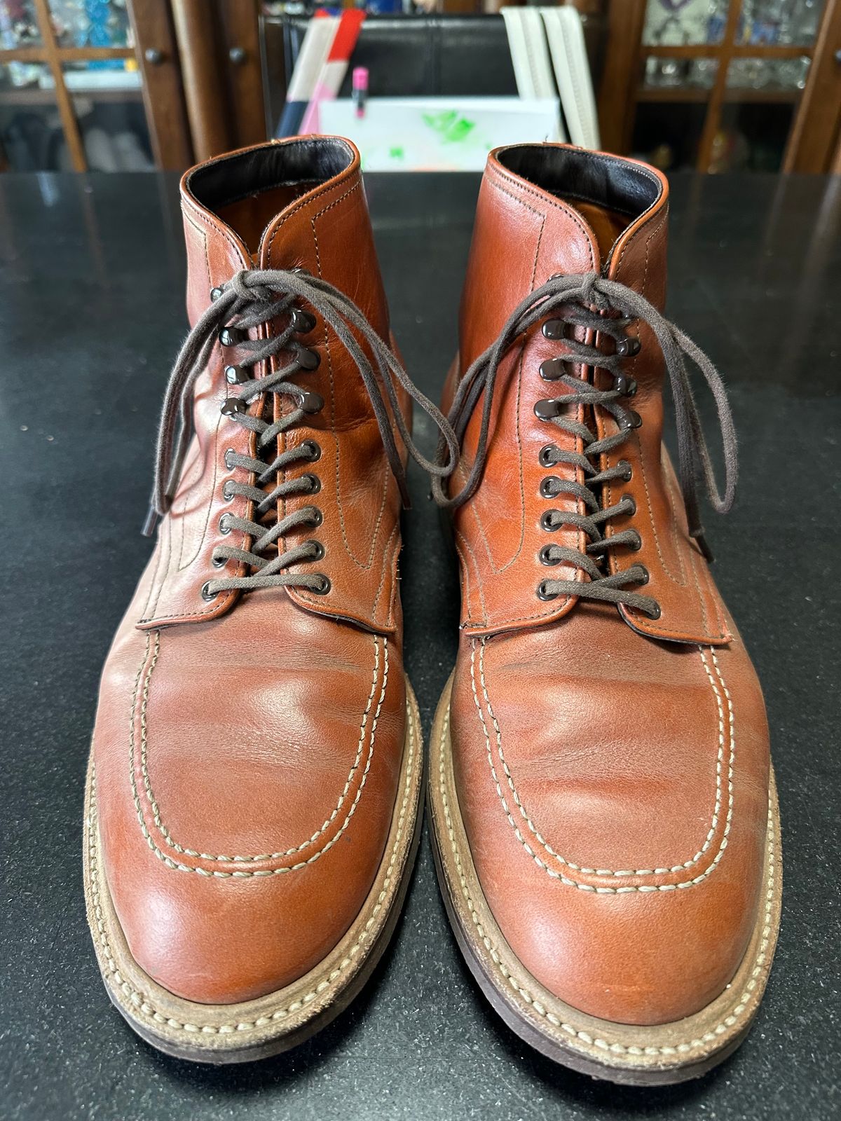 Photo by Rick11 on November 5, 2024 of the Alden Alden 405 in Brown Calfskin.