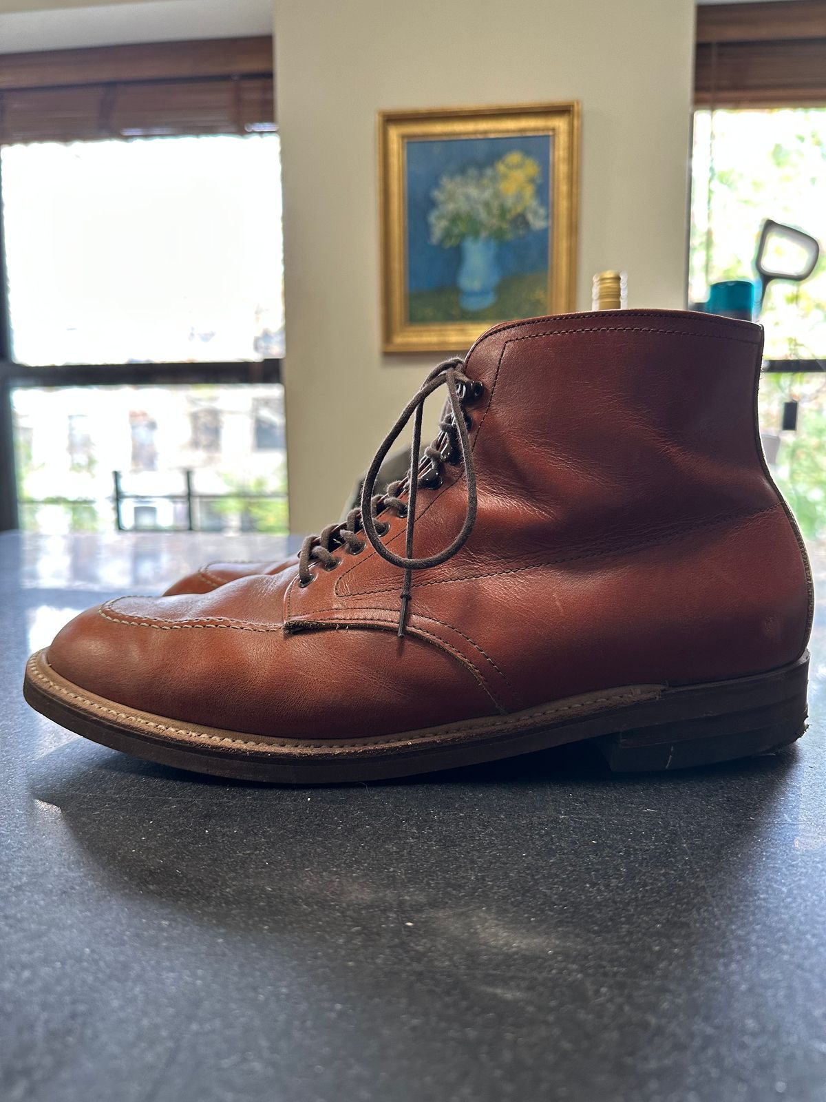 Photo by Rick11 on November 5, 2024 of the Alden Alden 405 in Brown Calfskin.