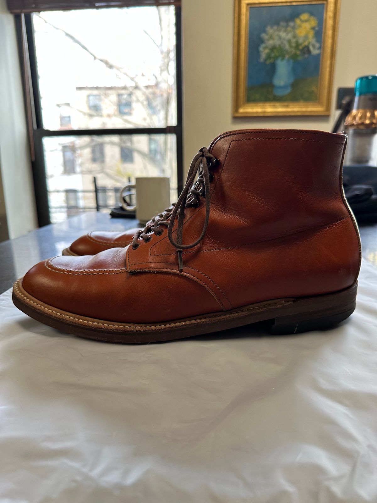 Photo by Rick11 on December 4, 2024 of the Alden Alden 405 in Brown Calfskin.