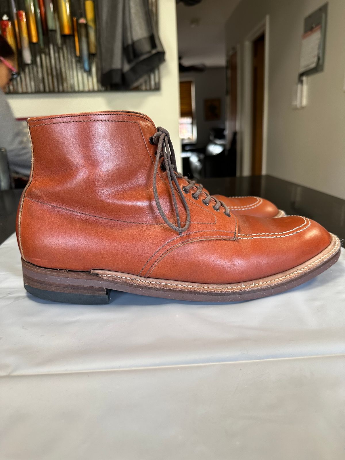 Photo by Rick11 on December 4, 2024 of the Alden Alden 405 in Brown Calfskin.