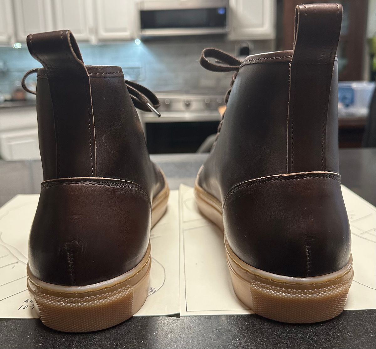Photo by Rick11 on October 1, 2024 of the Goral Smugs in Horween Brown Chromexcel.