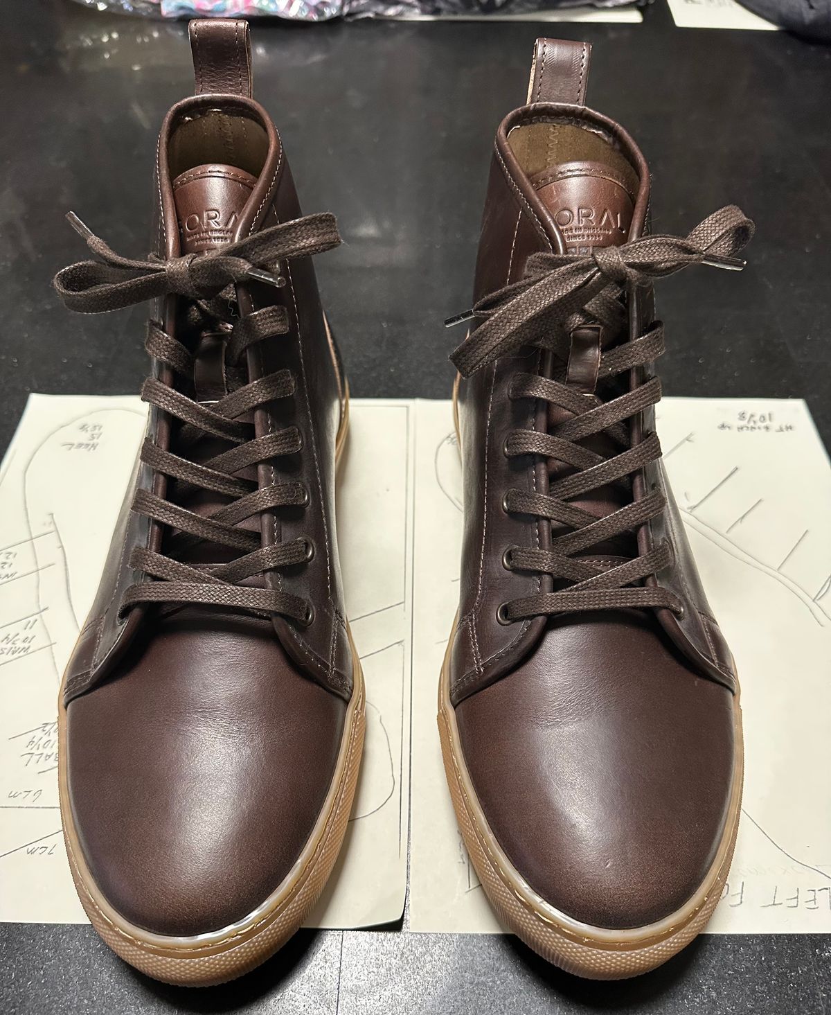 Photo by Rick11 on October 1, 2024 of the Goral Smugs in Horween Brown Chromexcel.