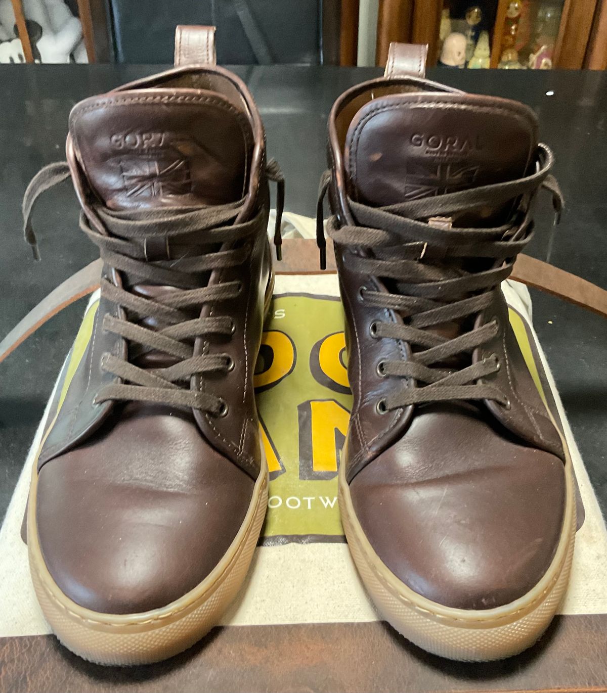 Photo by Rick11 on October 14, 2024 of the Goral Smugs in Horween Brown Chromexcel.