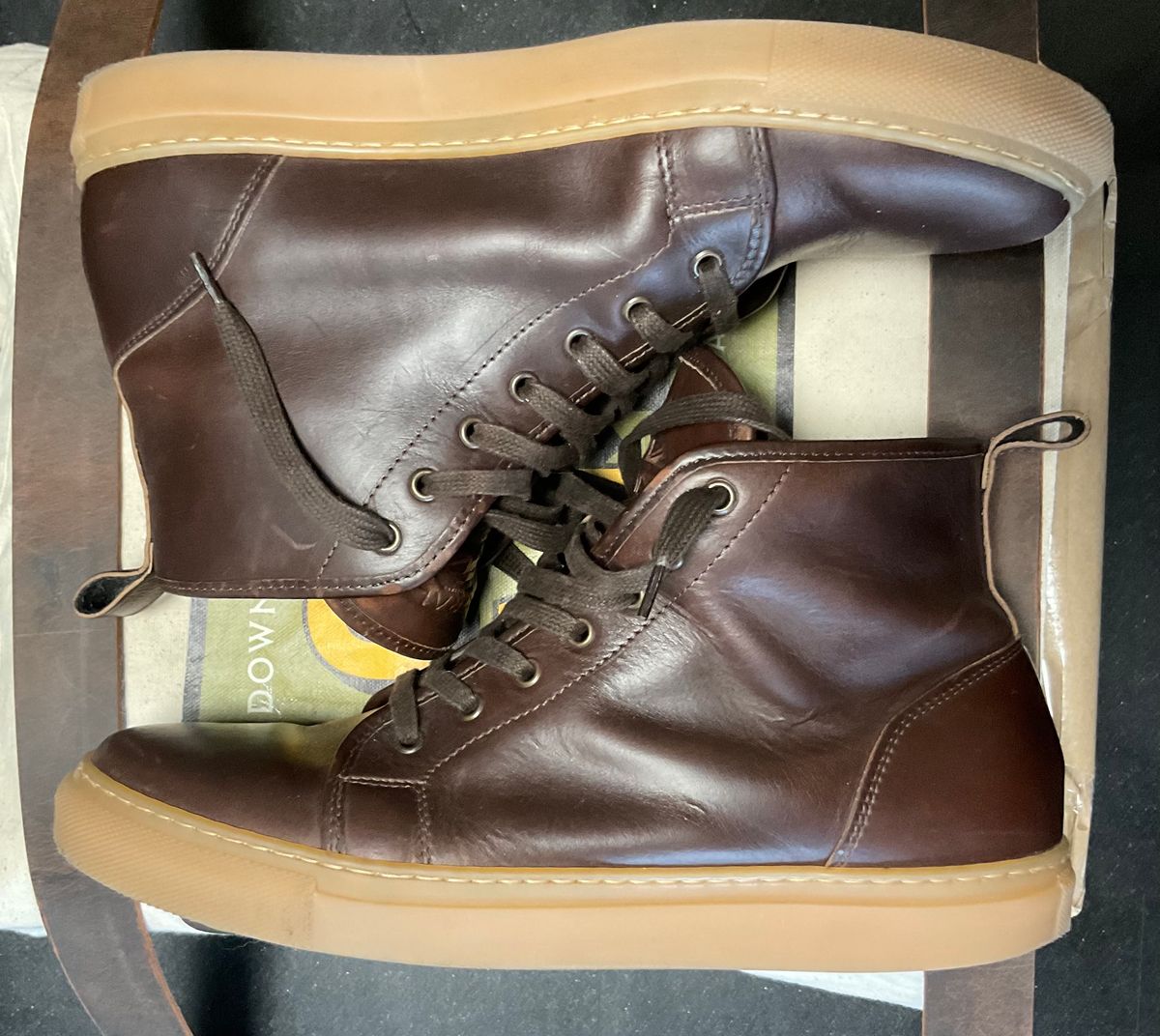 Photo by Rick11 on October 14, 2024 of the Goral Smugs in Horween Brown Chromexcel.