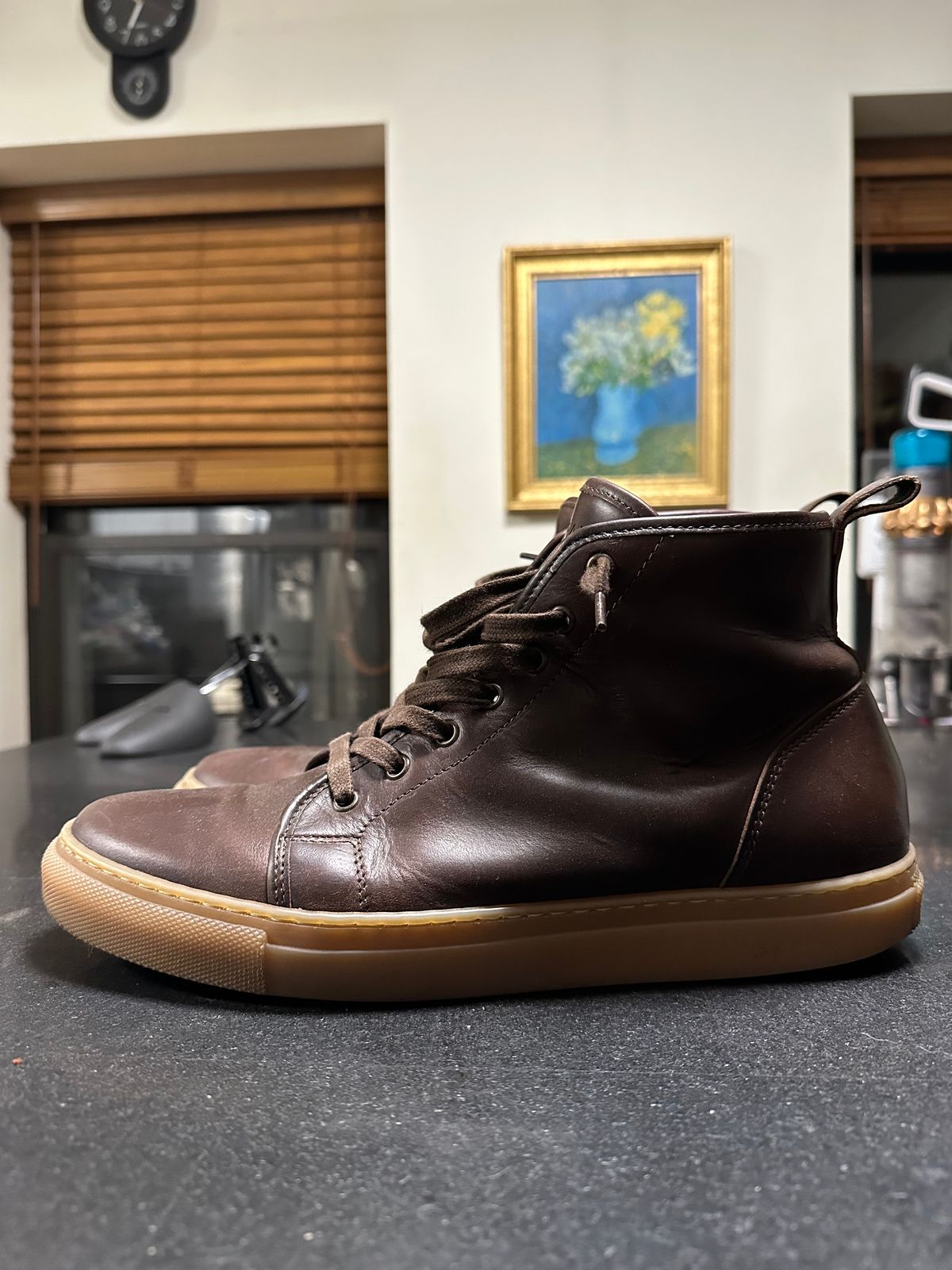 Photo by Rick11 on October 26, 2024 of the Goral Smugs in Horween Brown Chromexcel.