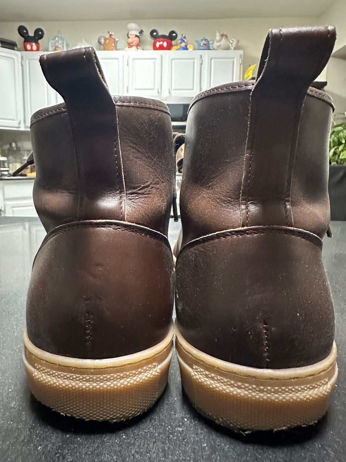 Photo by Rick11 on October 26, 2024 of the Goral Smugs in Horween Brown Chromexcel.