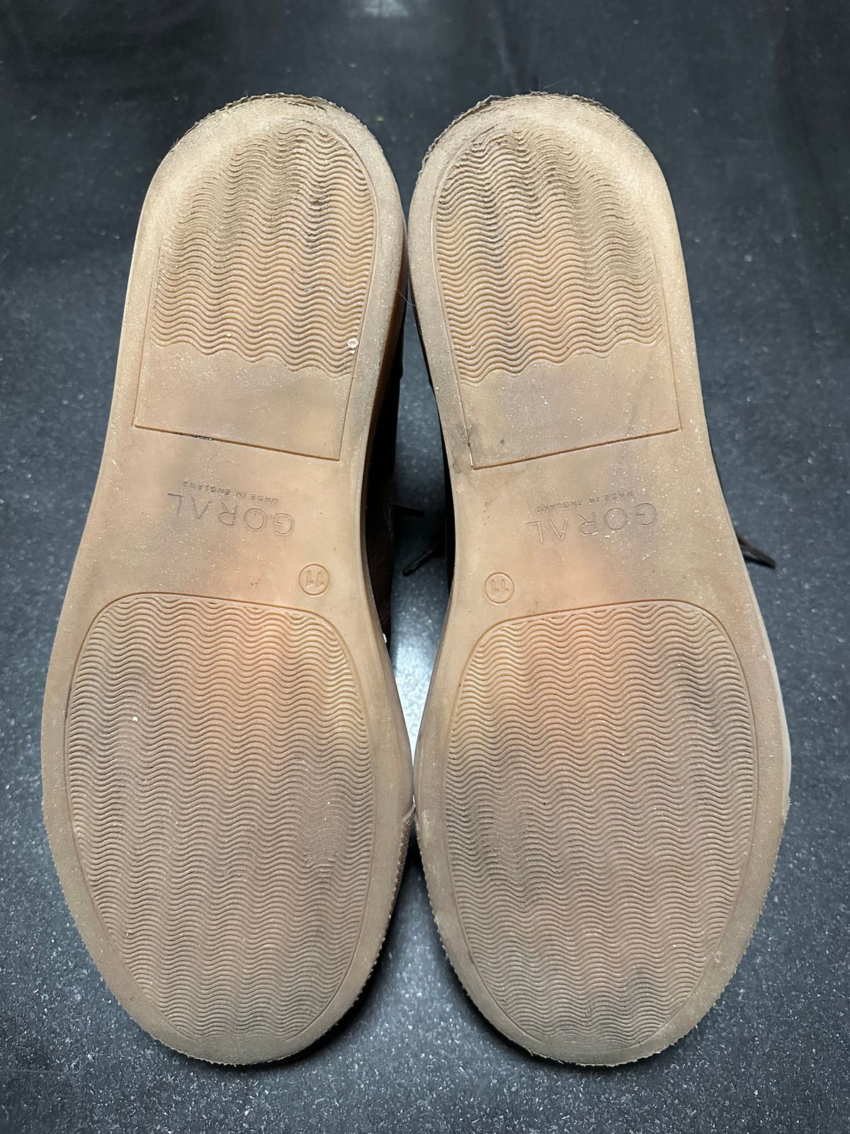 Photo by Rick11 on October 26, 2024 of the Goral Smugs in Horween Brown Chromexcel.