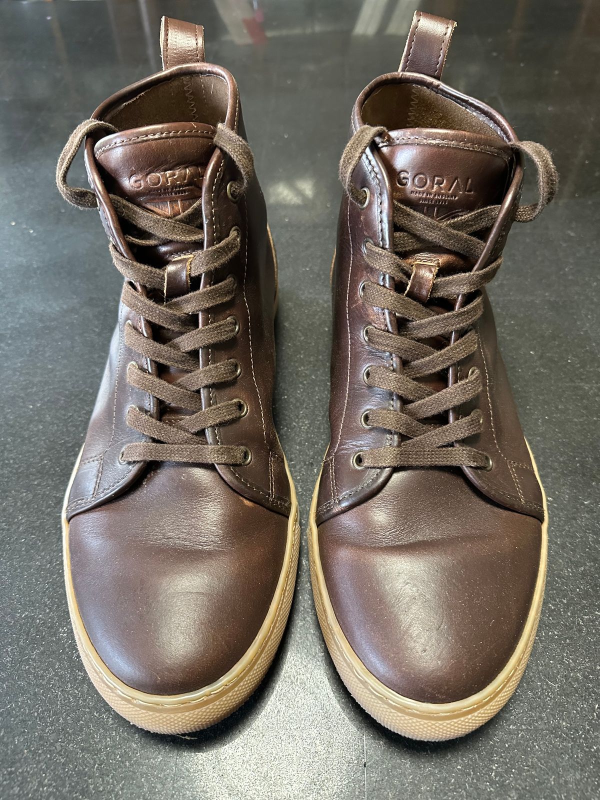 Photo by Rick11 on November 5, 2024 of the Goral Smugs in Horween Brown Chromexcel.