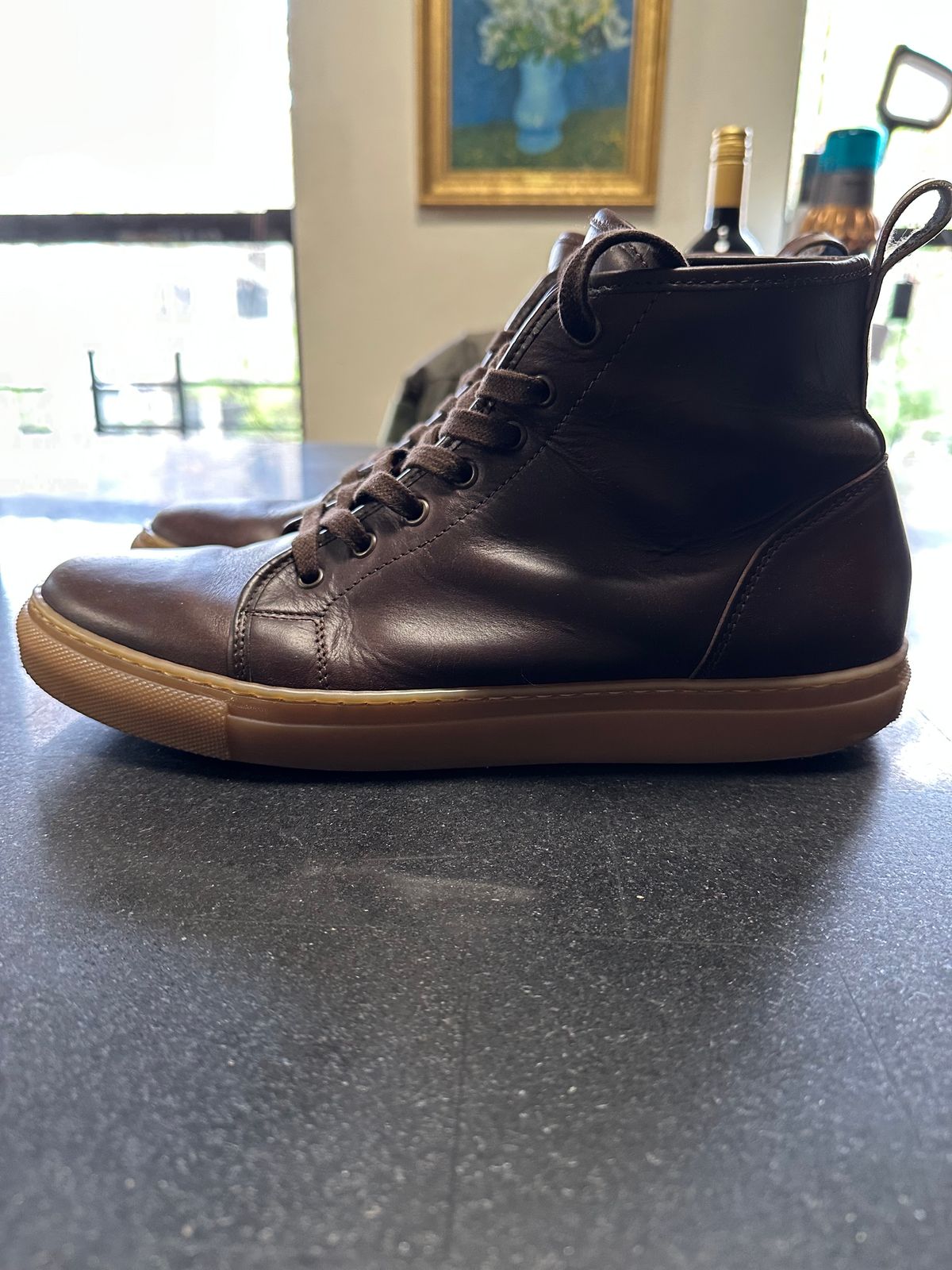 Photo by Rick11 on November 5, 2024 of the Goral Smugs in Horween Brown Chromexcel.
