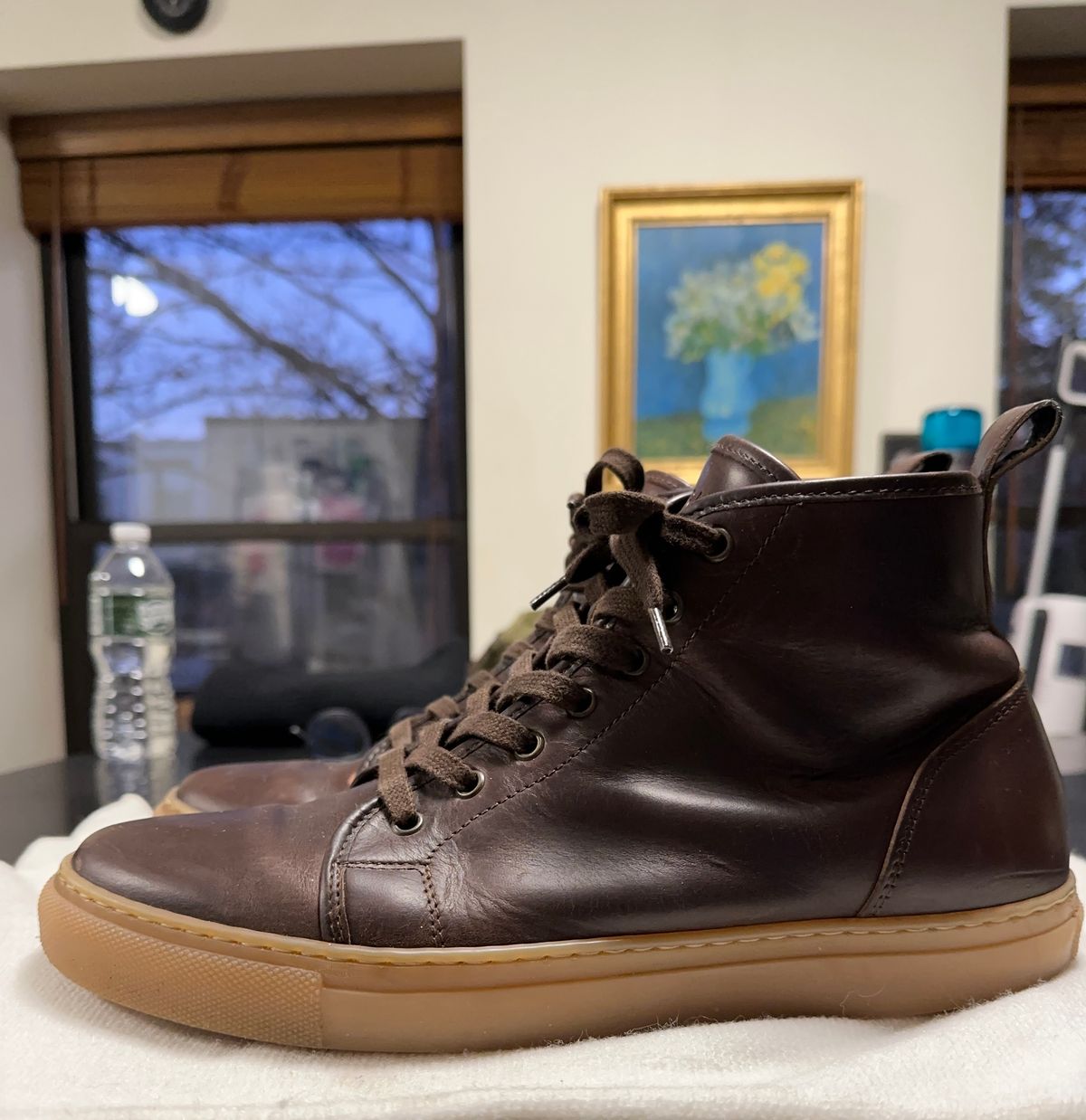Photo by Rick11 on December 4, 2024 of the Goral Smugs in Horween Brown Chromexcel.