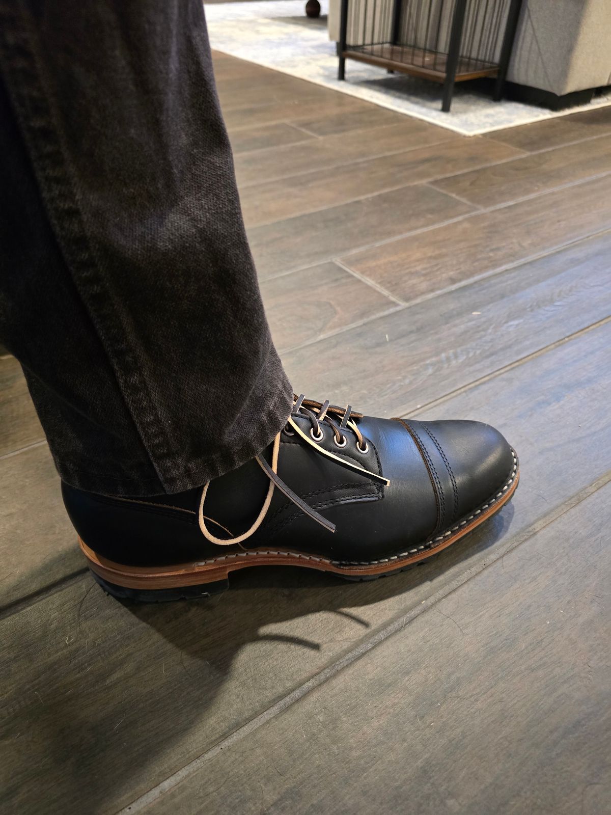Photo by Bobwoobe on February 12, 2026 of the White's MP-Sherman Toe Cap in Seidel Black Double Shot.