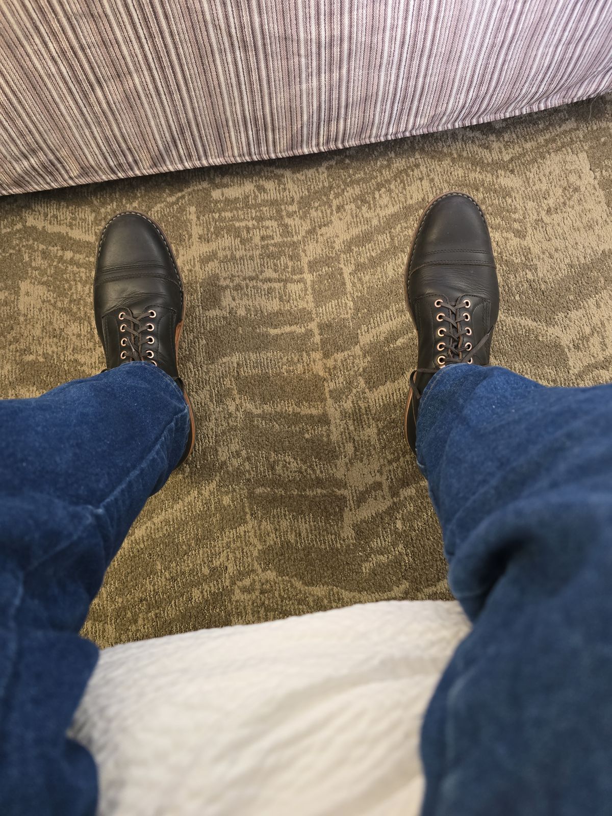Photo by Bobwoobe on March 16, 2026 of the White's MP-Sherman Toe Cap in Seidel Black Double Shot.