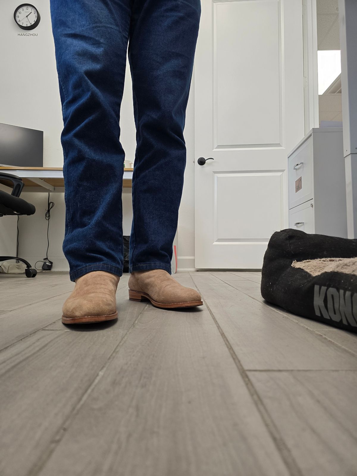 Photo by Bobwoobe on January 6, 2026 of the Blkbrd Shoemaker Umaid Jodhpur Boot in Natural Ruffout.