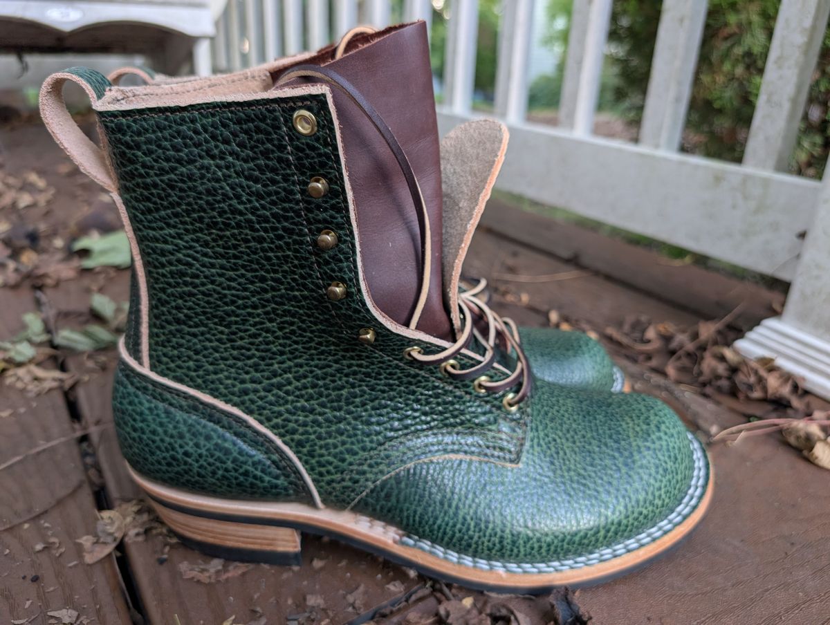 Photo by thetable123 on October 4, 2025 of the Nicks MTO in Horween Yellowstone Greener Pastures.