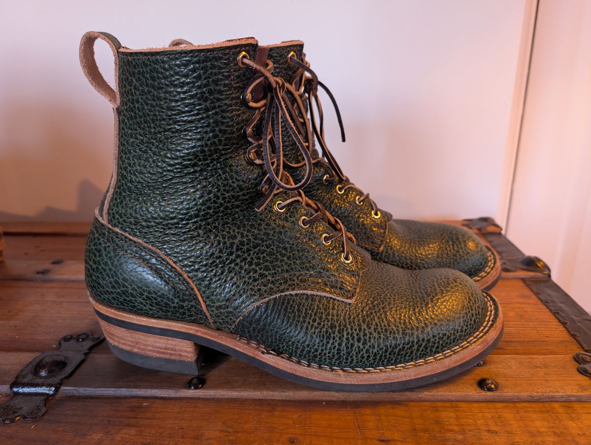 Photo by thetable123 on December 4, 2025 of the Nicks MTO in Horween Yellowstone Greener Pastures.
