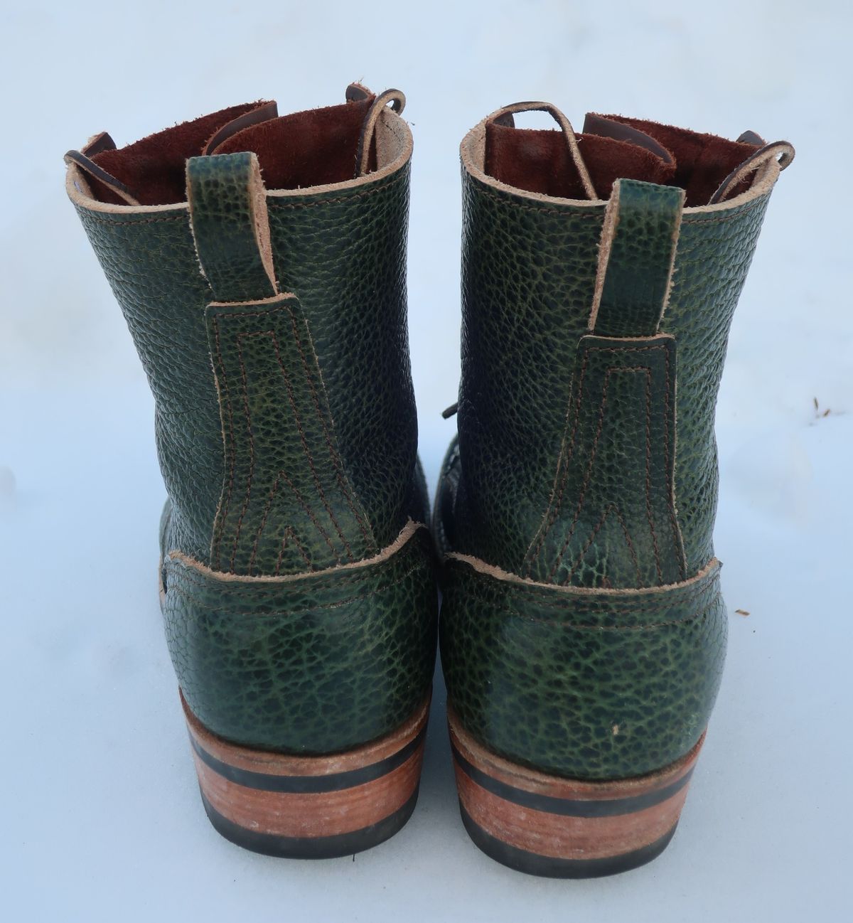 Photo by thetable123 on February 4, 2026 of the Nicks MTO in Horween Yellowstone Greener Pastures.