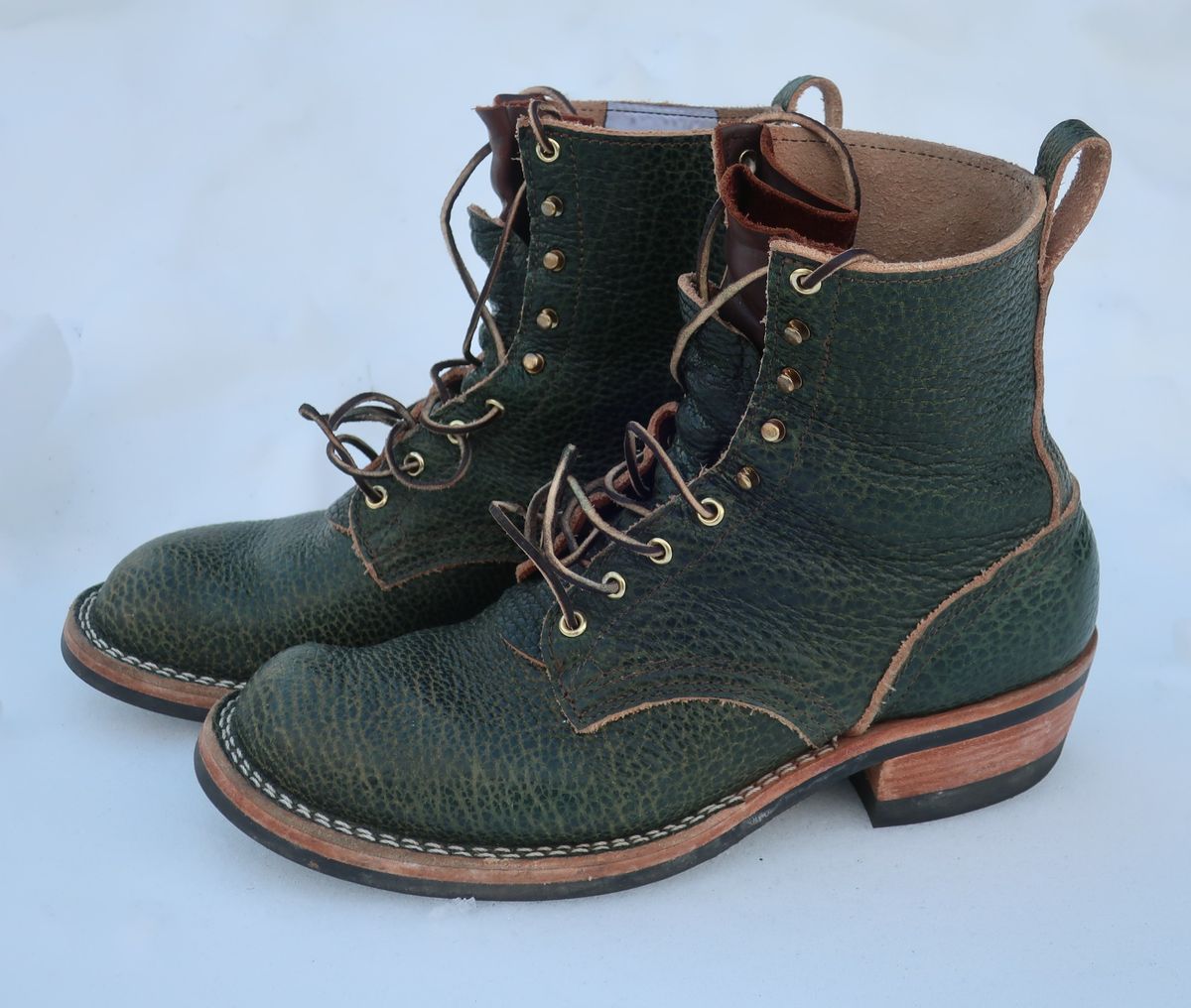 Photo by thetable123 on February 4, 2026 of the Nicks MTO in Horween Yellowstone Greener Pastures.