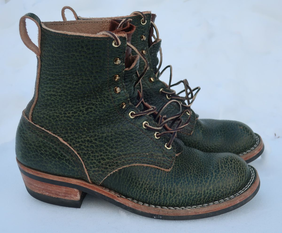 Photo by thetable123 on February 4, 2026 of the Nicks MTO in Horween Yellowstone Greener Pastures.