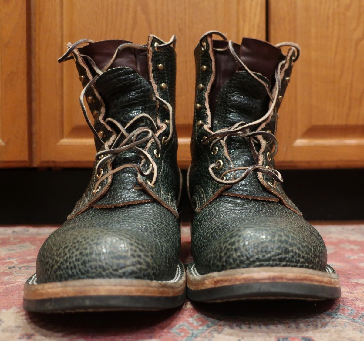 Photo by thetable123 on March 6, 2026 of the Nicks MTO in Horween Yellowstone Greener Pastures.