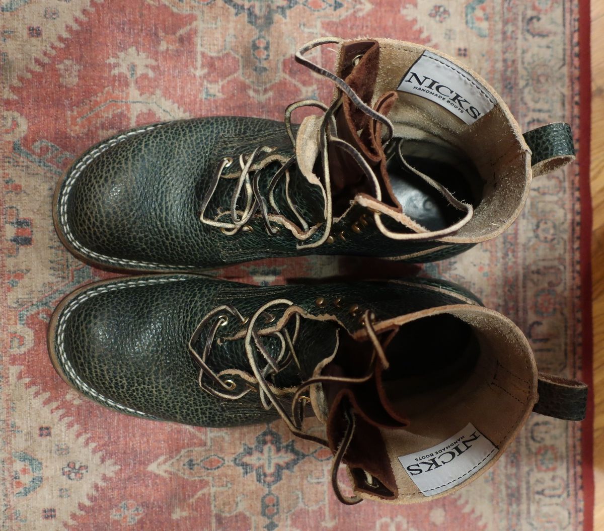 Photo by thetable123 on March 6, 2026 of the Nicks MTO in Horween Yellowstone Greener Pastures.
