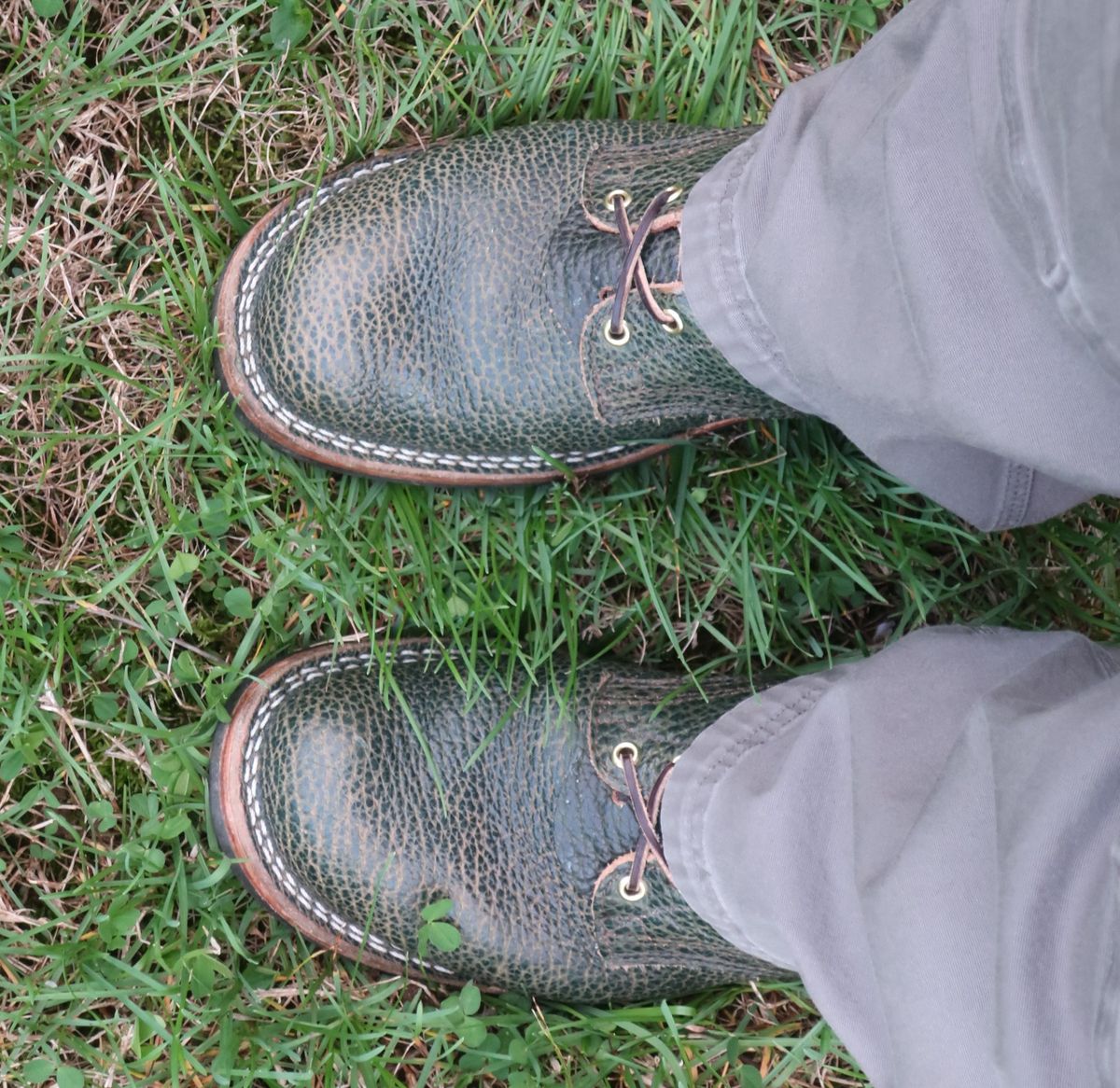 Photo by thetable123 on April 5, 2026 of the Nicks MTO in Horween Yellowstone Greener Pastures.