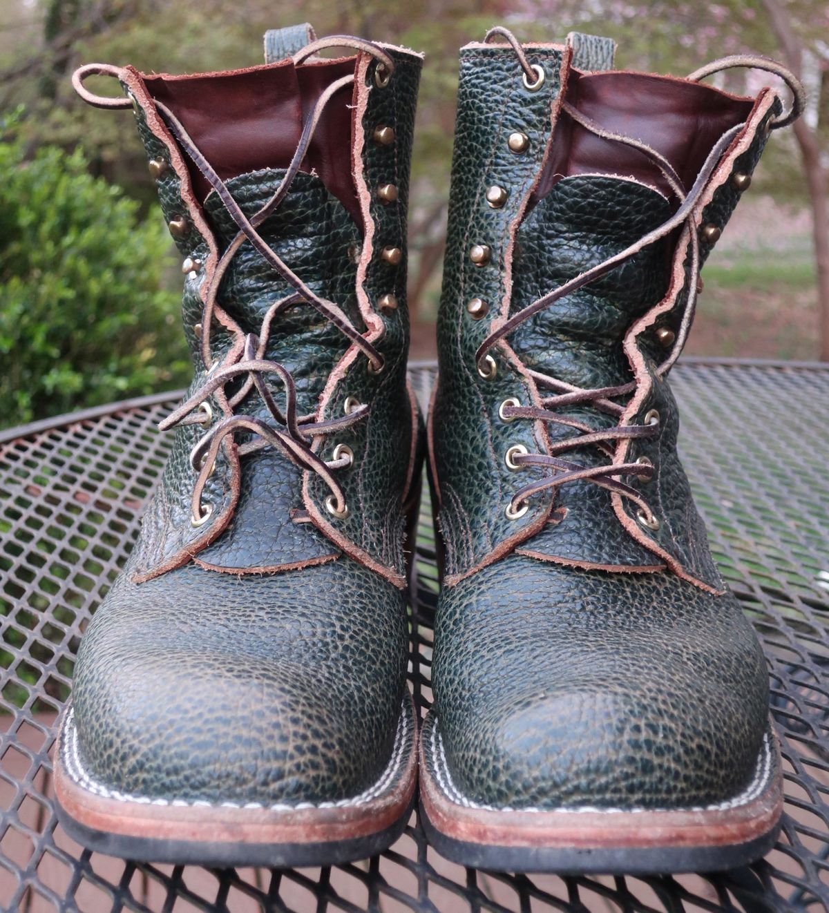 Photo by thetable123 on April 5, 2026 of the Nicks MTO in Horween Yellowstone Greener Pastures.