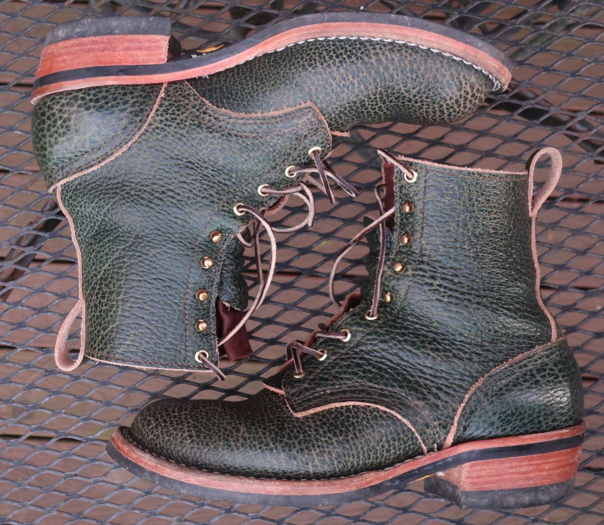 Photo by thetable123 on April 5, 2026 of the Nicks MTO in Horween Yellowstone Greener Pastures.