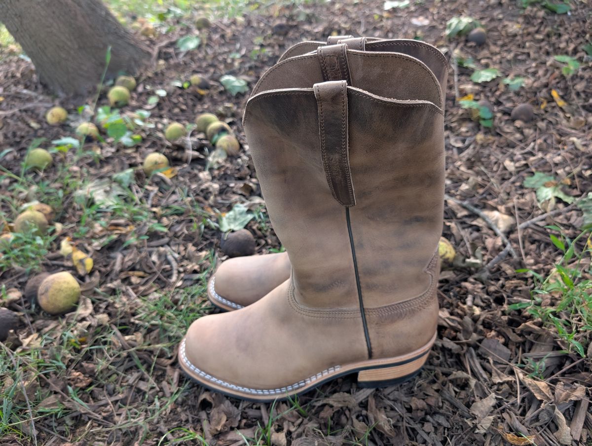 Photo by thetable123 on October 1, 2025 of the Nicks Palouse in Horween natural Predator.