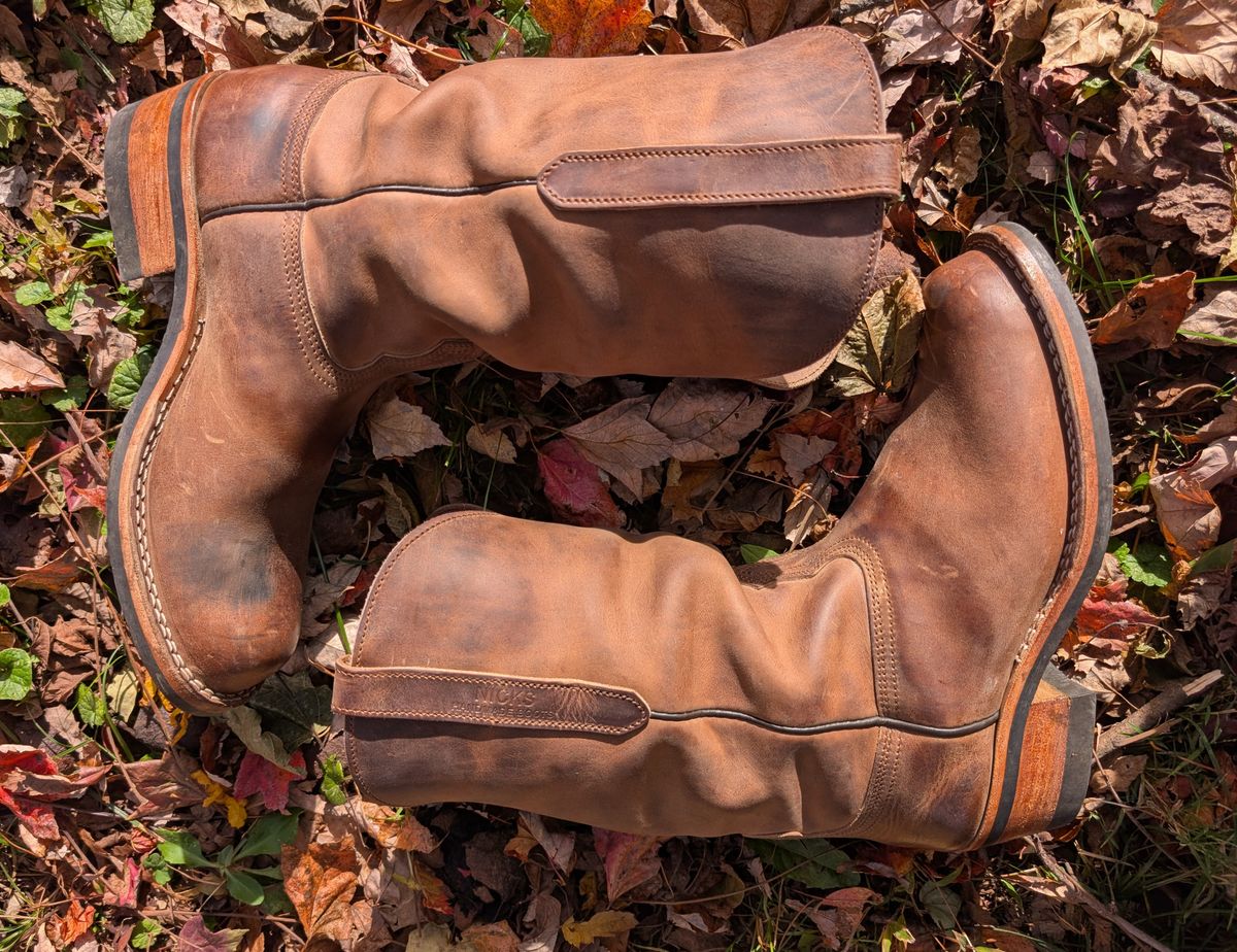 Photo by thetable123 on November 4, 2025 of the Nicks Palouse in Horween natural Predator.