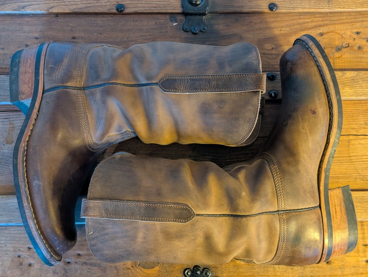 Photo by thetable123 on December 4, 2025 of the Nicks Palouse in Horween natural Predator.