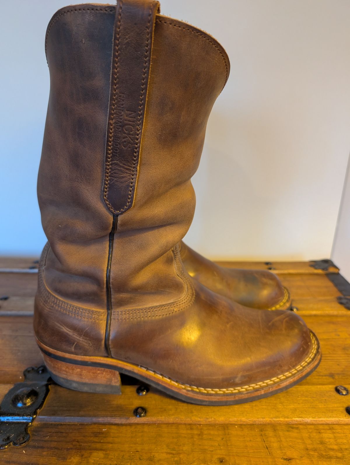 Photo by thetable123 on December 4, 2025 of the Nicks Palouse in Horween natural Predator.