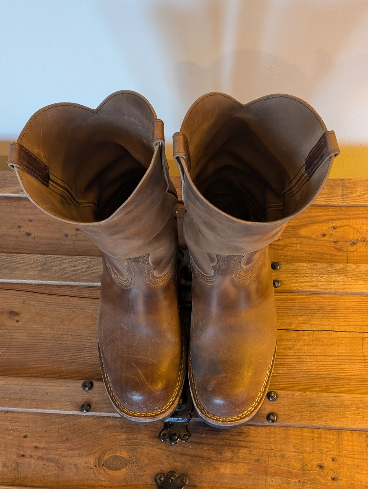 Photo by thetable123 on December 4, 2025 of the Nicks Palouse in Horween natural Predator.