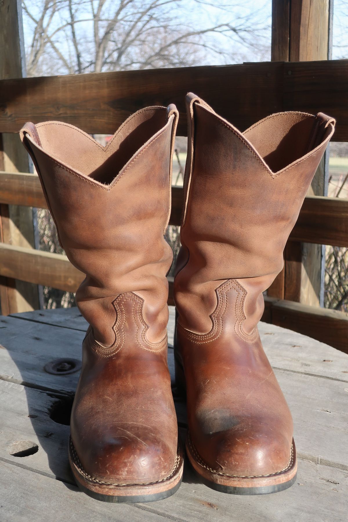 Photo by thetable123 on January 5, 2026 of the Nicks Palouse in Horween natural Predator.