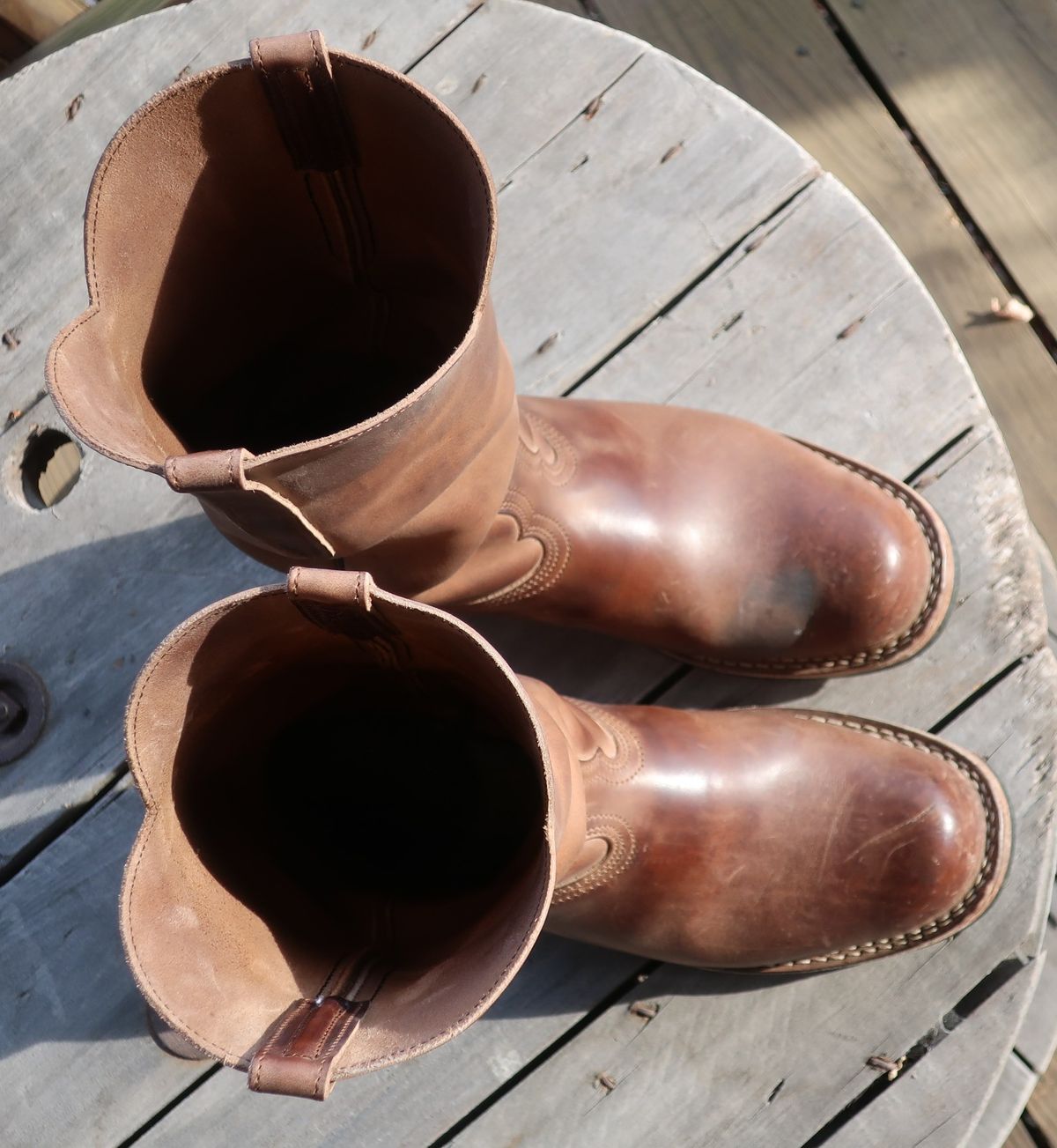Photo by thetable123 on January 5, 2026 of the Nicks Palouse in Horween natural Predator.