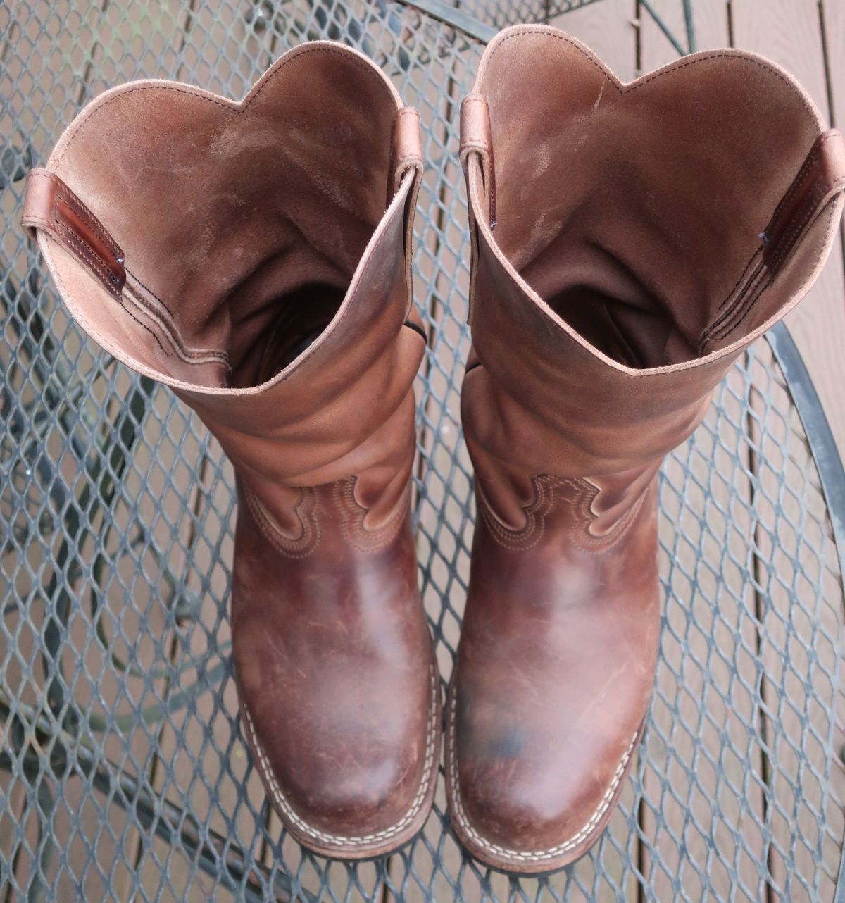 Photo by thetable123 on April 5, 2026 of the Nicks Palouse in Horween natural Predator.