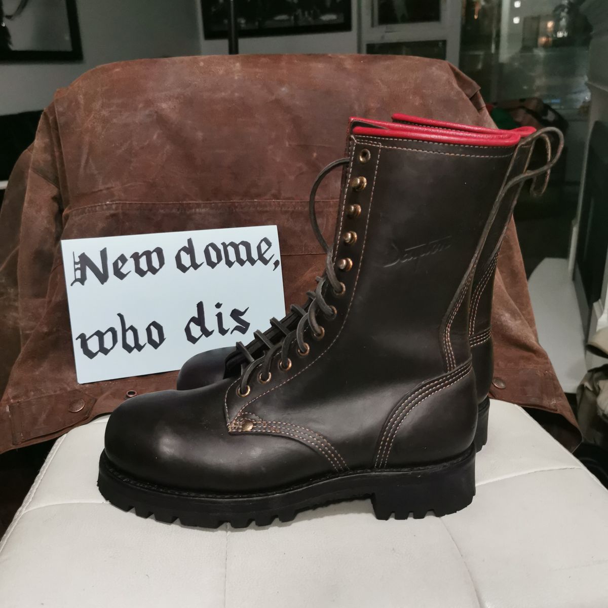 Photo by walkaboot on October 1, 2025 of the Dayton Boots 6410 CSA OHM Line Boot in Black Oil Tan.