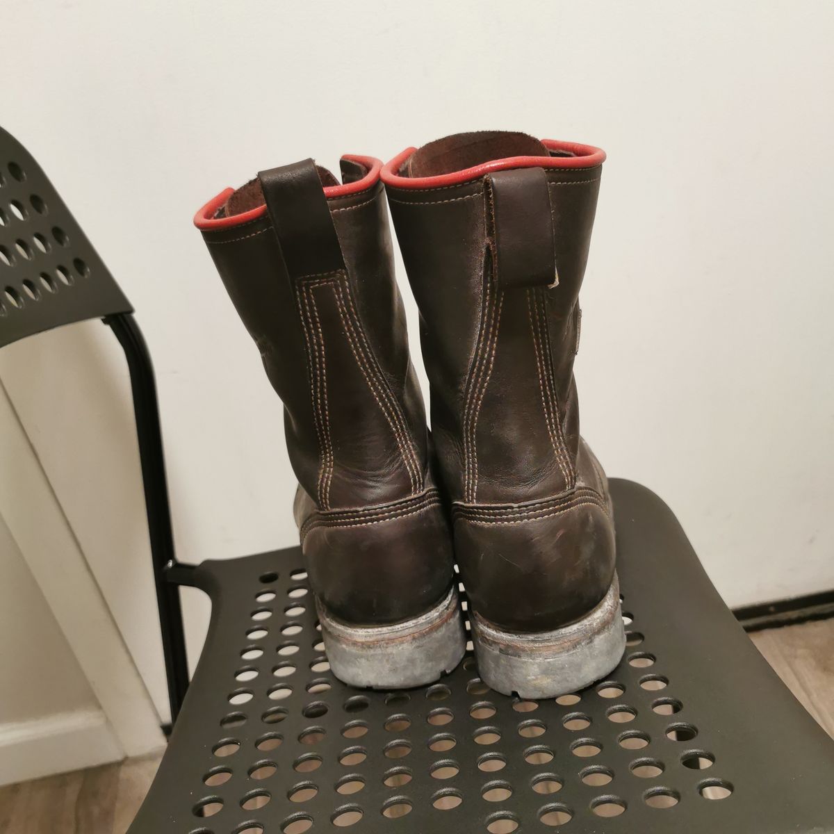 Photo by walkaboot on December 5, 2025 of the Dayton Boots 6410 CSA OHM Line Boot in Black Oil Tan.