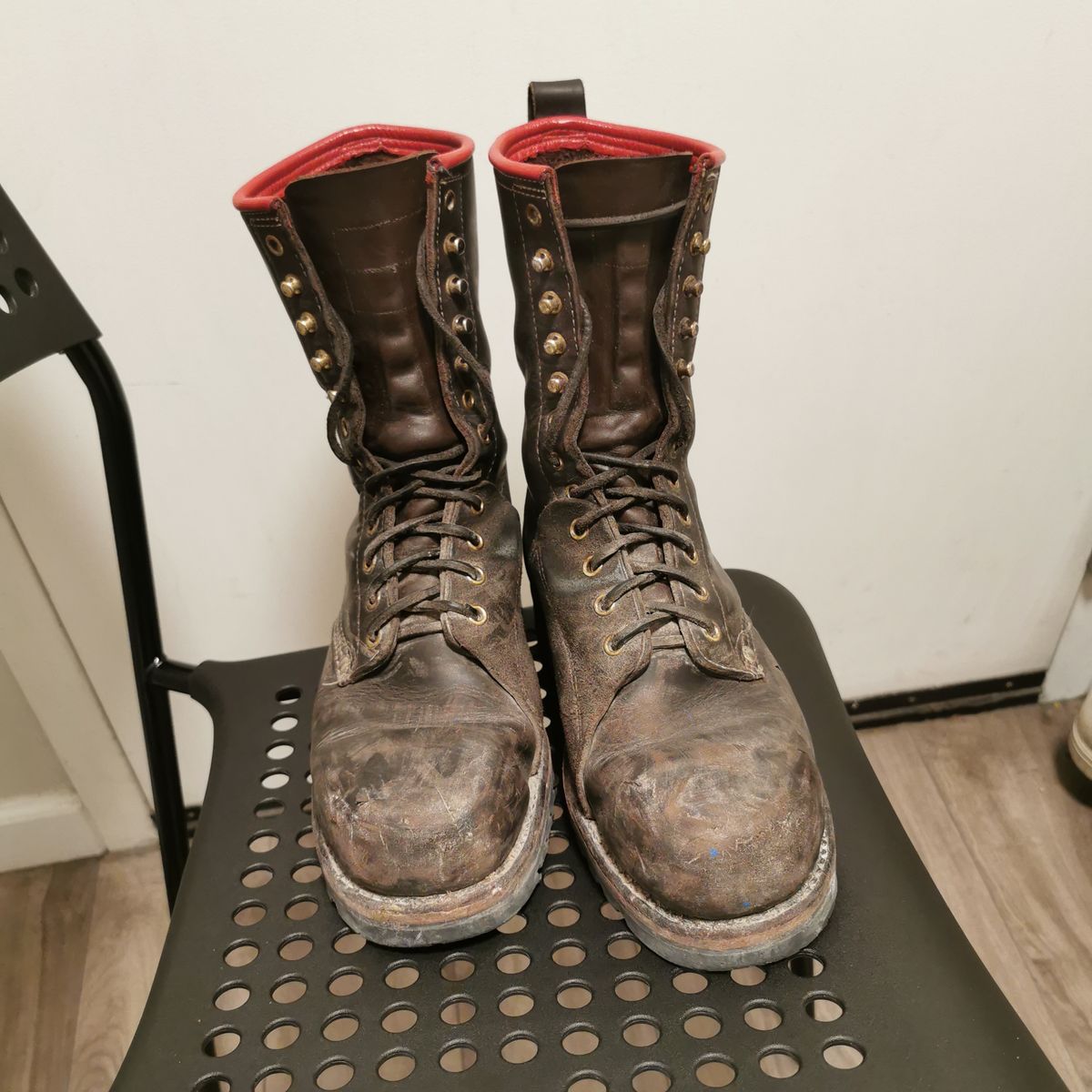 Photo by walkaboot on December 5, 2025 of the Dayton Boots 6410 CSA OHM Line Boot in Black Oil Tan.