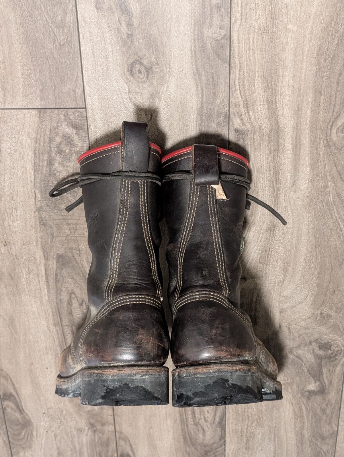 Photo by walkaboot on February 4, 2026 of the Dayton Boots 6410 CSA OHM Line Boot in Black Oil Tan.