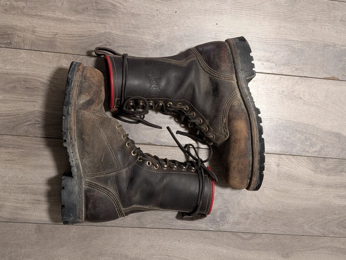 Photo by walkaboot on February 4, 2026 of the Dayton Boots 6410 CSA OHM Line Boot in Black Oil Tan.