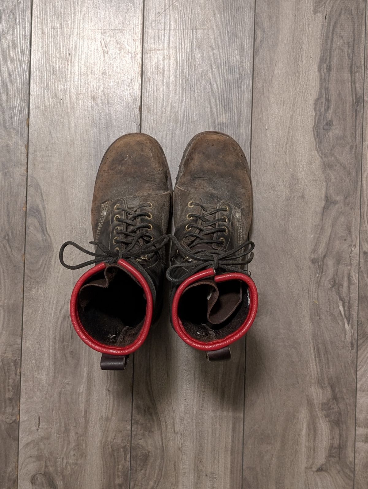 Photo by walkaboot on February 4, 2026 of the Dayton Boots 6410 CSA OHM Line Boot in Black Oil Tan.