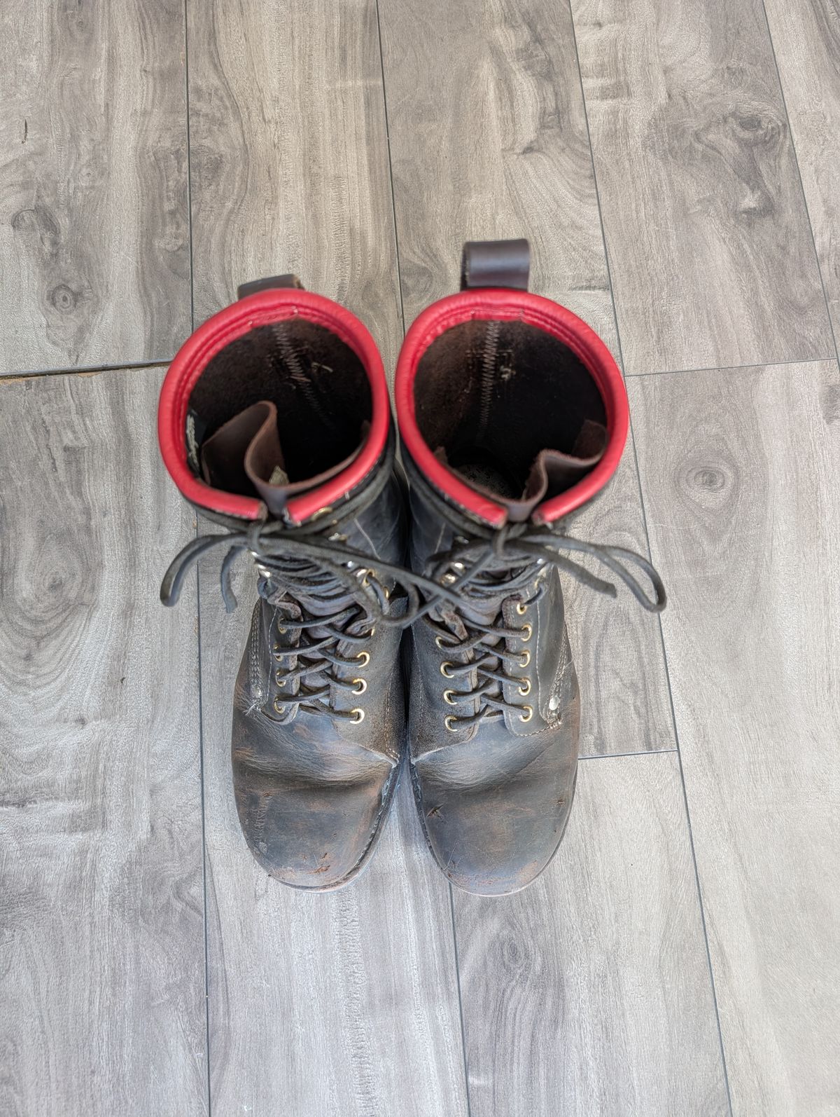 Photo by walkaboot on March 1, 2026 of the Dayton Boots 6410 CSA OHM Line Boot in Black Oil Tan.