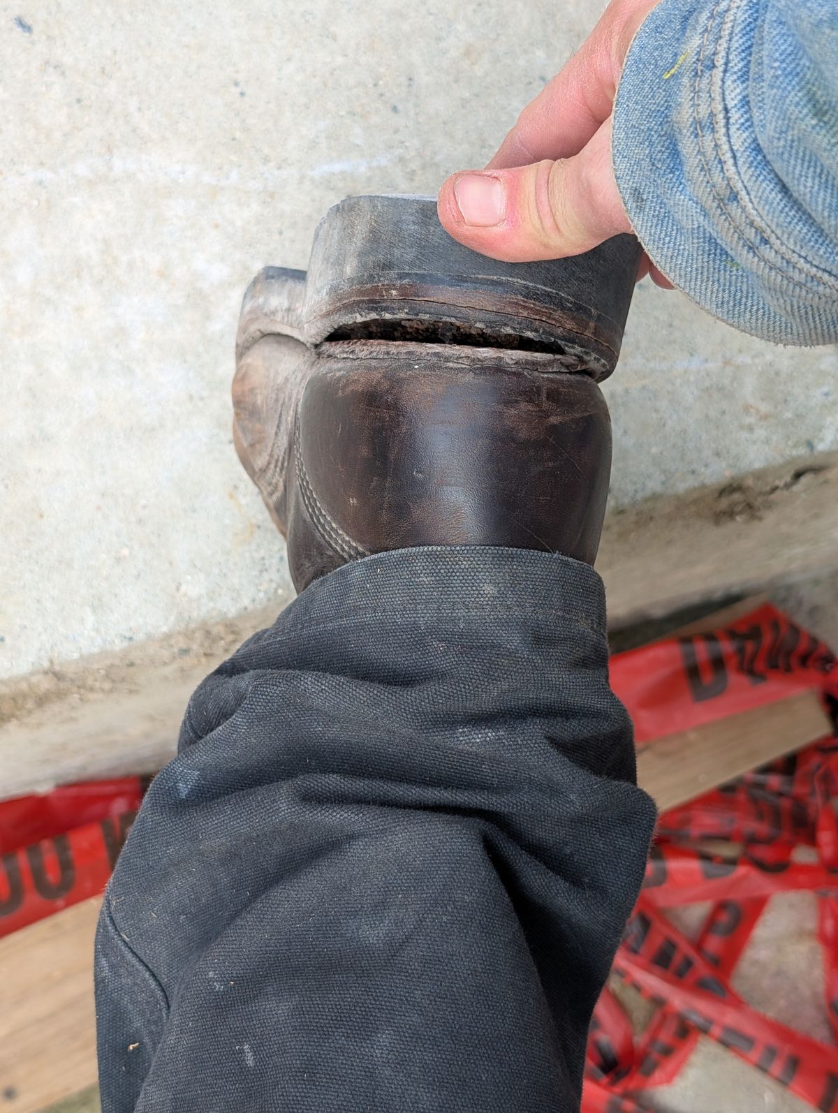 Photo by walkaboot on March 27, 2026 of the Dayton Boots 6410 CSA OHM Line Boot in Black Oil Tan.