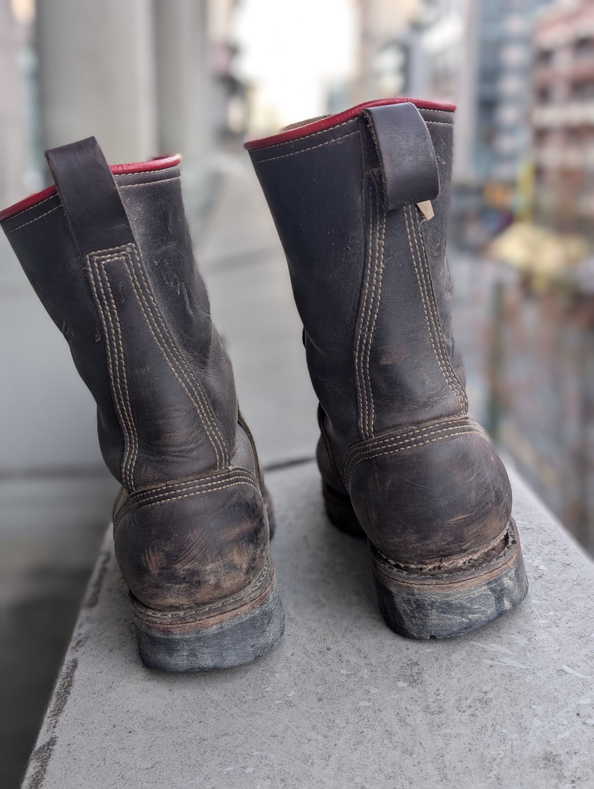 Photo by walkaboot on April 6, 2026 of the Dayton Boots 6410 CSA OHM Line Boot in Black Oil Tan.
