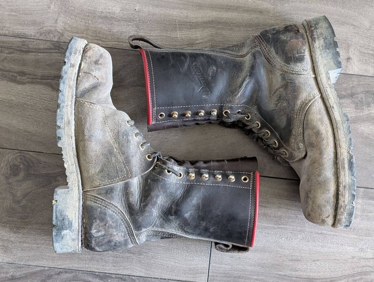 Photo by walkaboot on April 4, 2026 of the Dayton Boots 6410 CSA OHM Line Boot in Black Oil Tan.