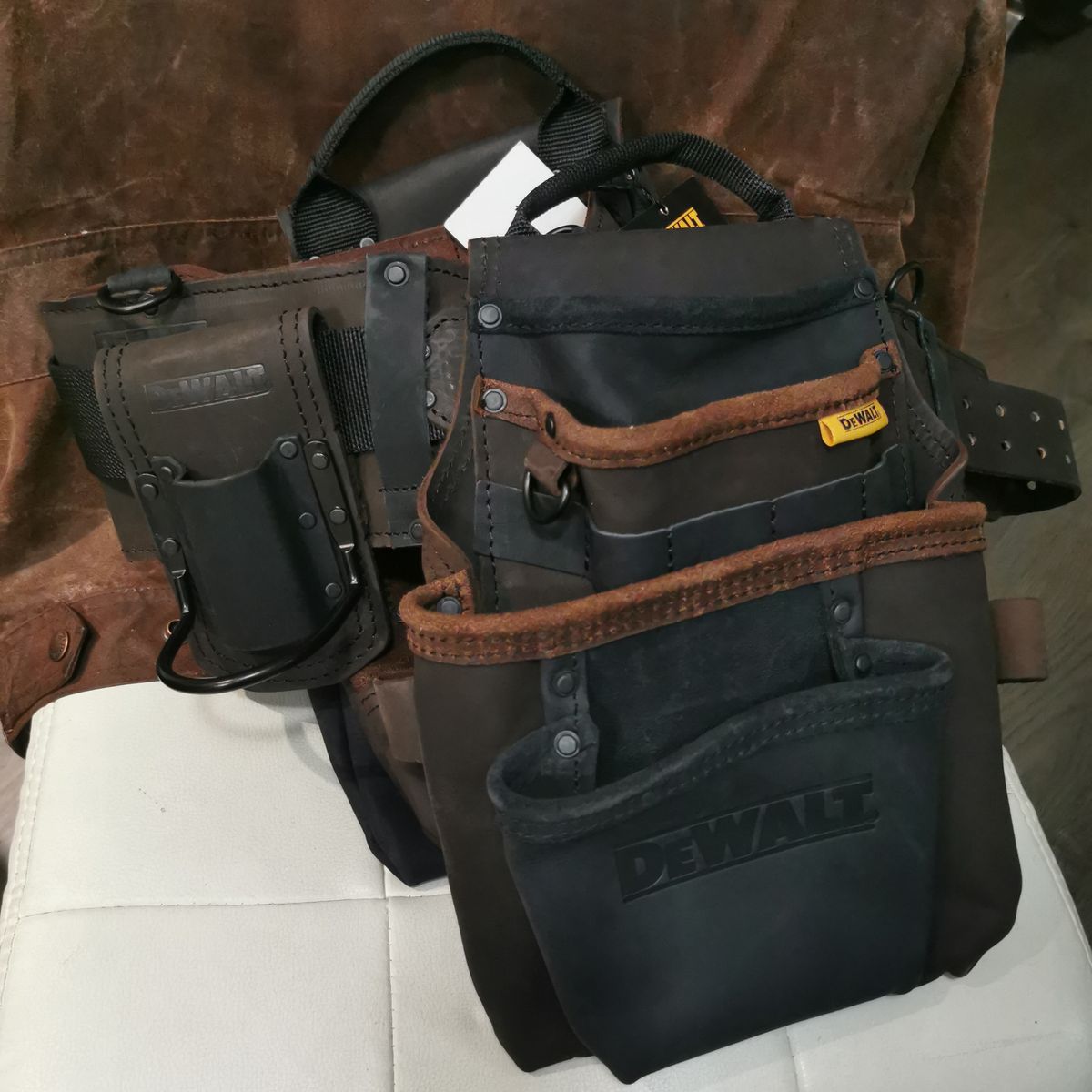 Photo by walkaboot on October 1, 2025 of the DeWalt DWST550113 in Nobuck Top Grain Leather.